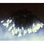 18M 200 LED Battery Powered Fairy Lights - White (Clear Cable)